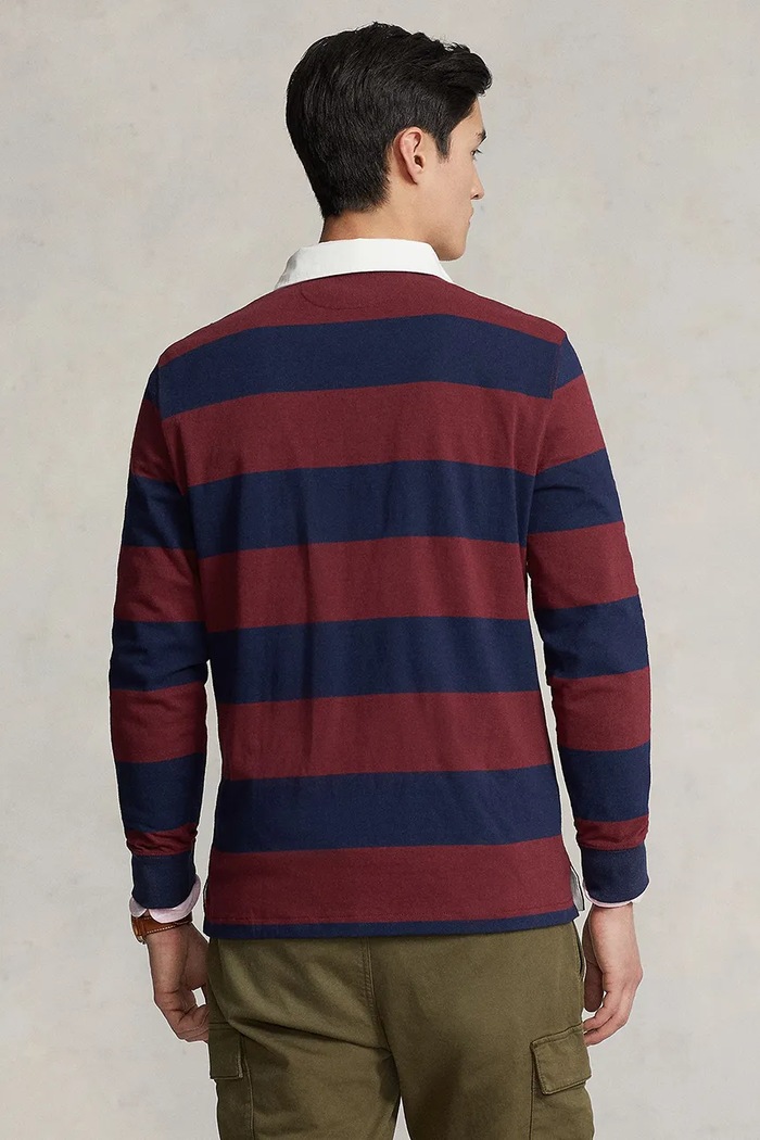 Polo Ralph Lauren longsleeve męski bawełniany 710717116 granatowy SS26