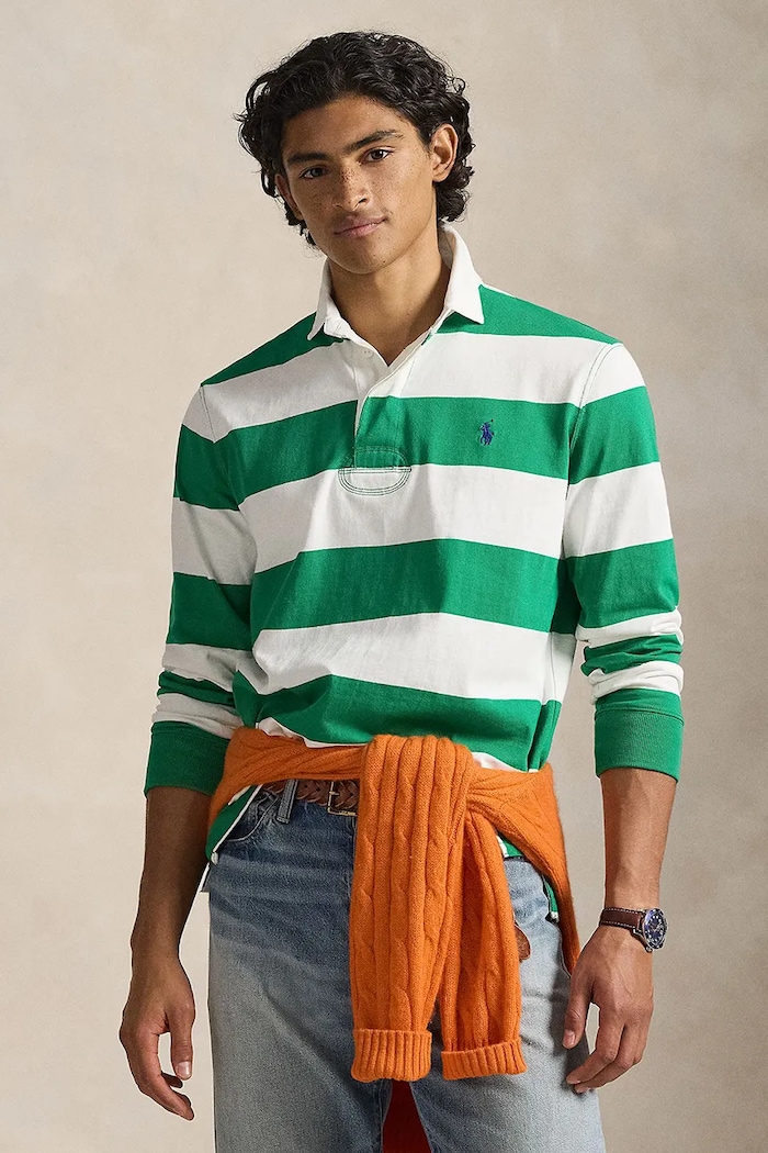 Polo Ralph Lauren μακρυμάνικο Τοπ Ανδρικό Βαμβακερό πράσινο 710717116