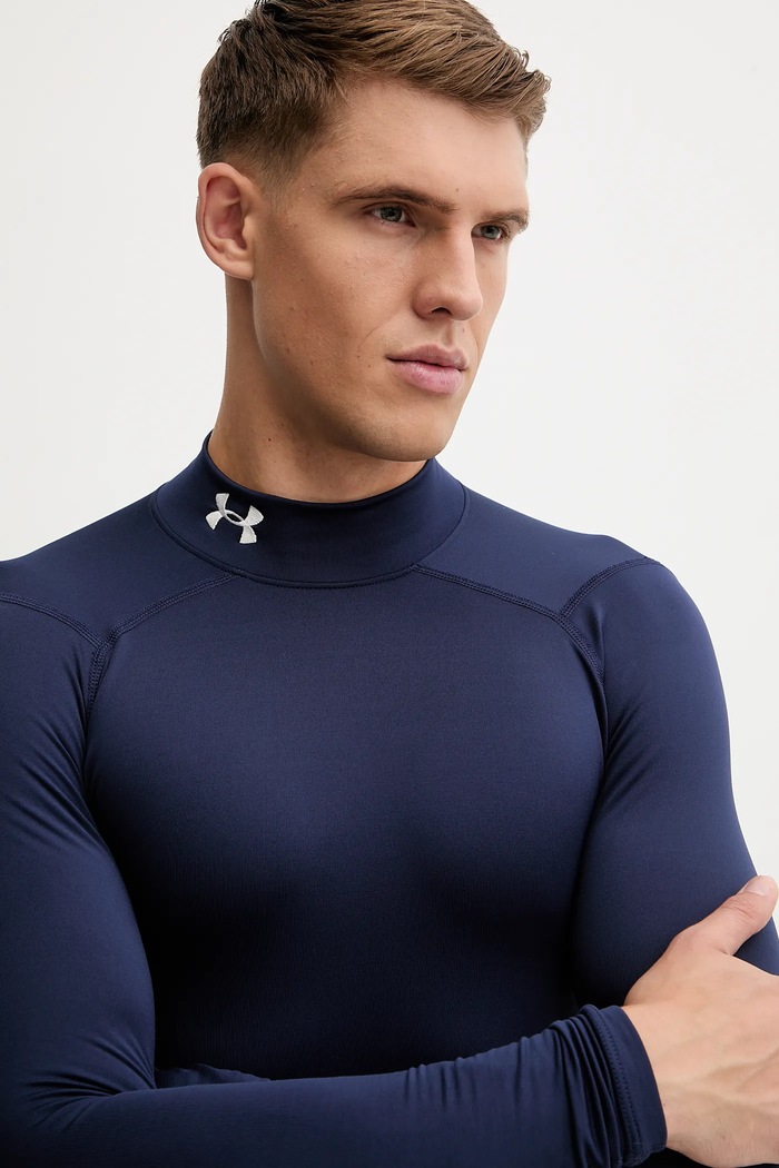 Mânecă lungă de antrenament ColdGear Compression Under Armour 1366072 bleumarin