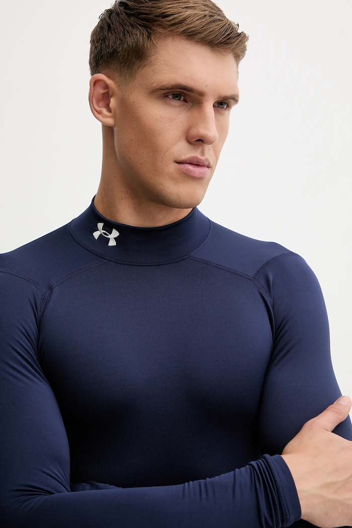 Mânecă lungă de antrenament ColdGear Compression Under Armour 1366072 bleumarin