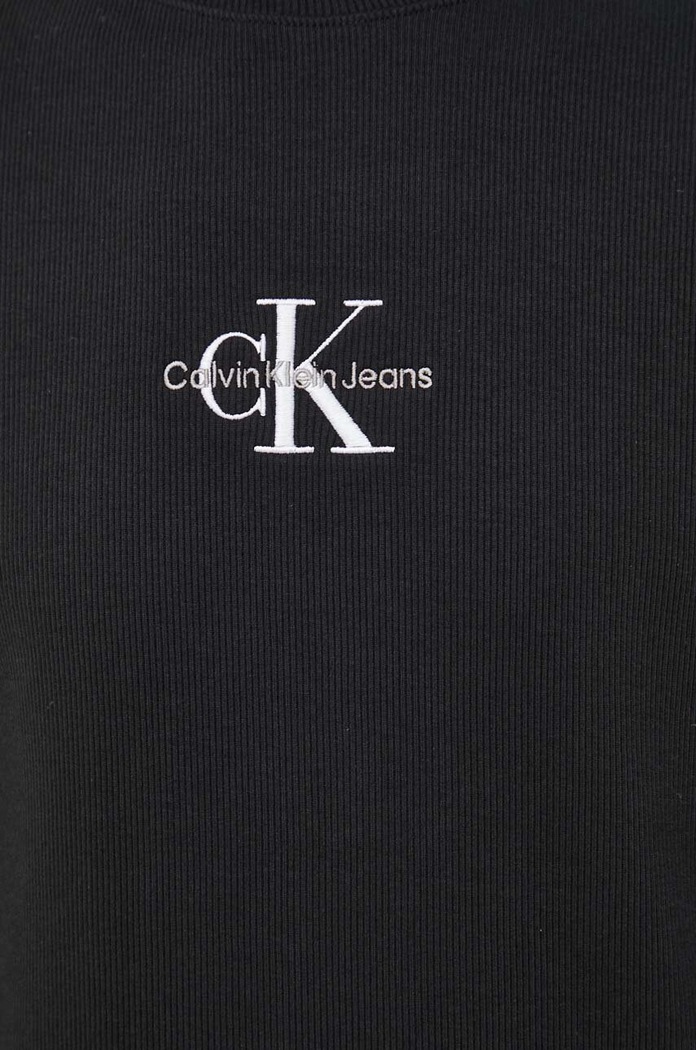 Tričko s dlhým rukávom Calvin Klein Jeans J30J324003 čierna