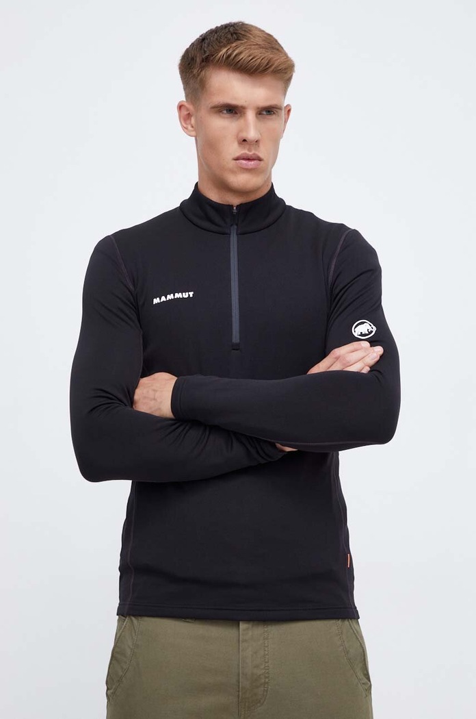 Sportska dukserica Mammut Aenergy ML Half Zip bez uzorka crna 1016.01100
