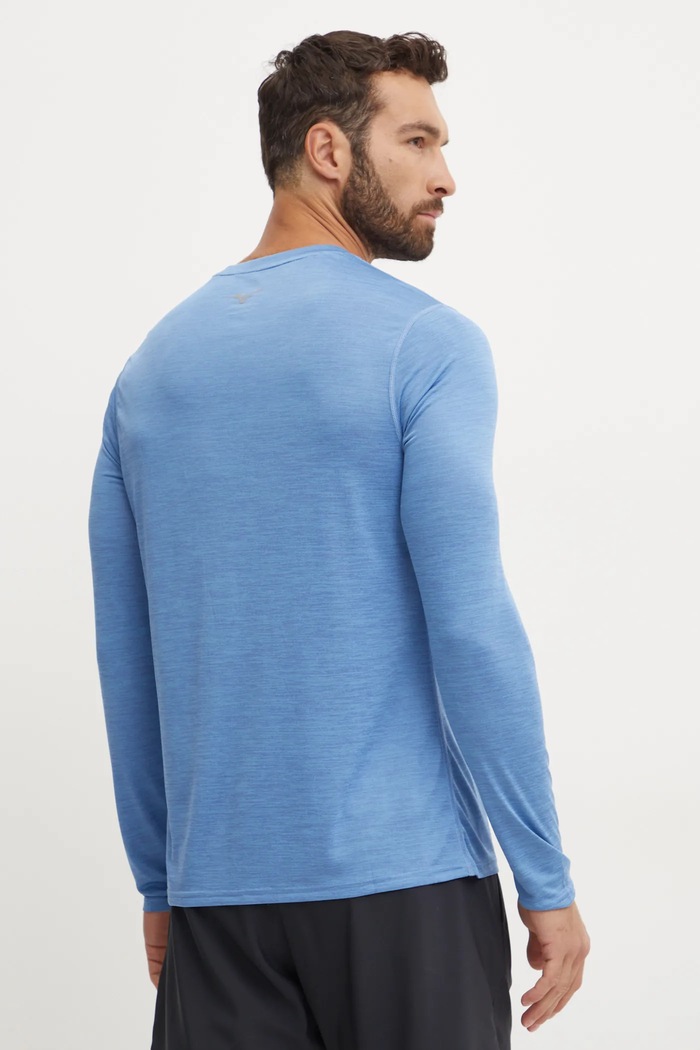 Odzież Mizuno longsleeve do biegania Impulse Core J2GAA520 niebieski