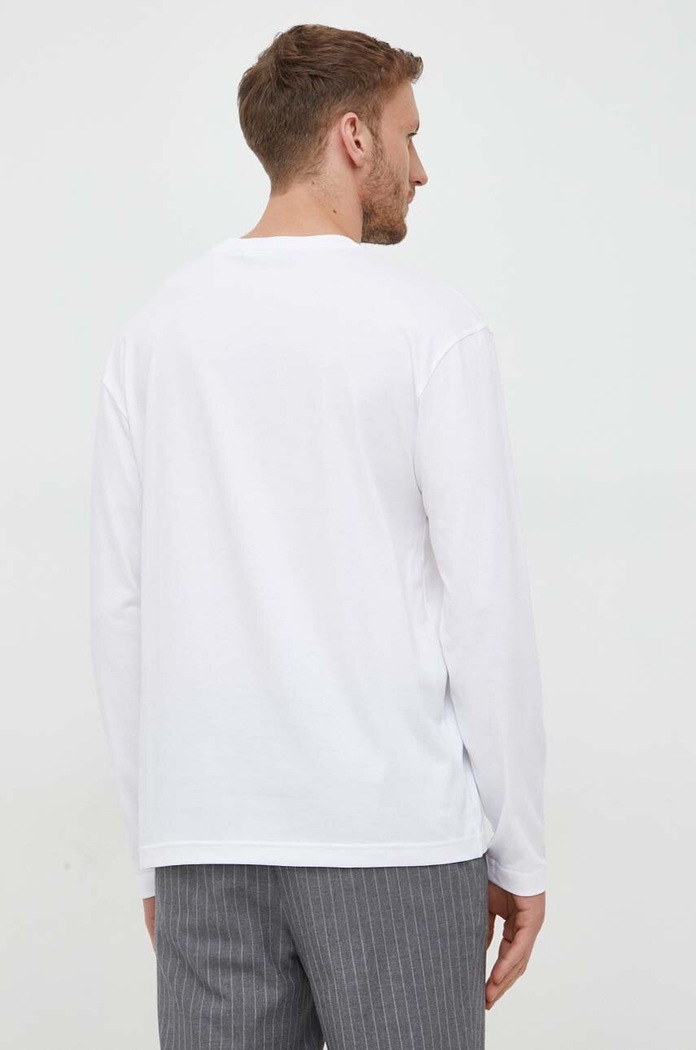 Ruházat Calvin Klein pamut hosszúujjú K10K111847 fehér