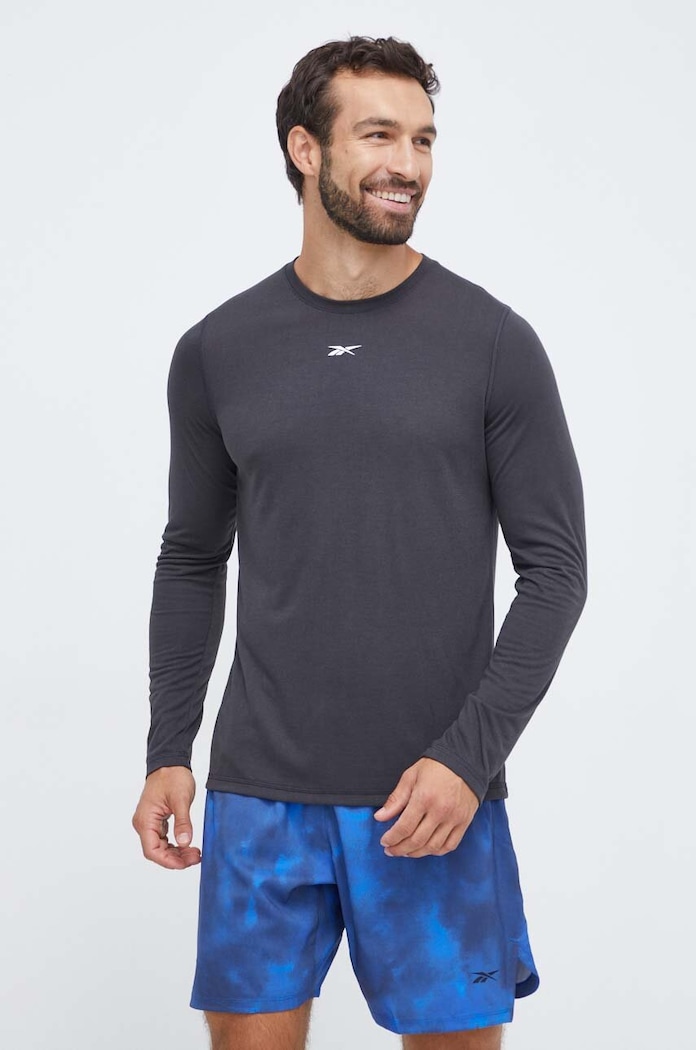 Μακρυμάνικο προπόνησης Reebok κανονικό γκρί 100065869