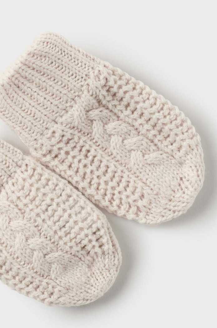 Băieți Mayoral Newborn caciula si manusi copii 9666.1L.Newborn.9BYX bej