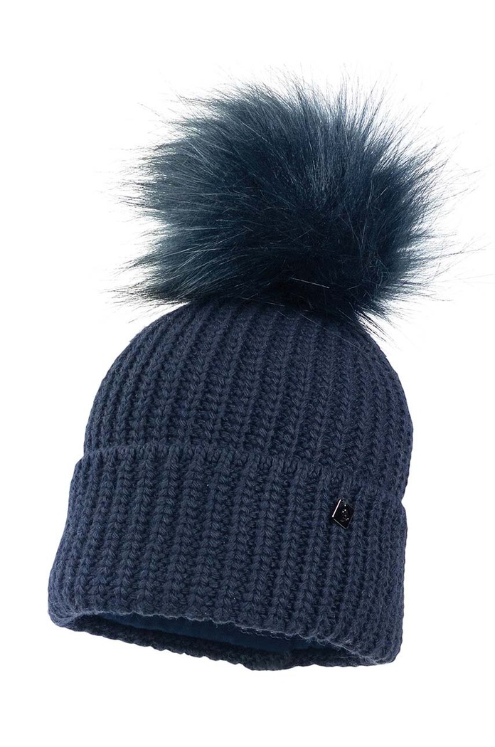 Jamiks gyerek sapka gyapjúkeverékből COLD II sima sötétkék COLD.II.Nakyci.JZG216.B