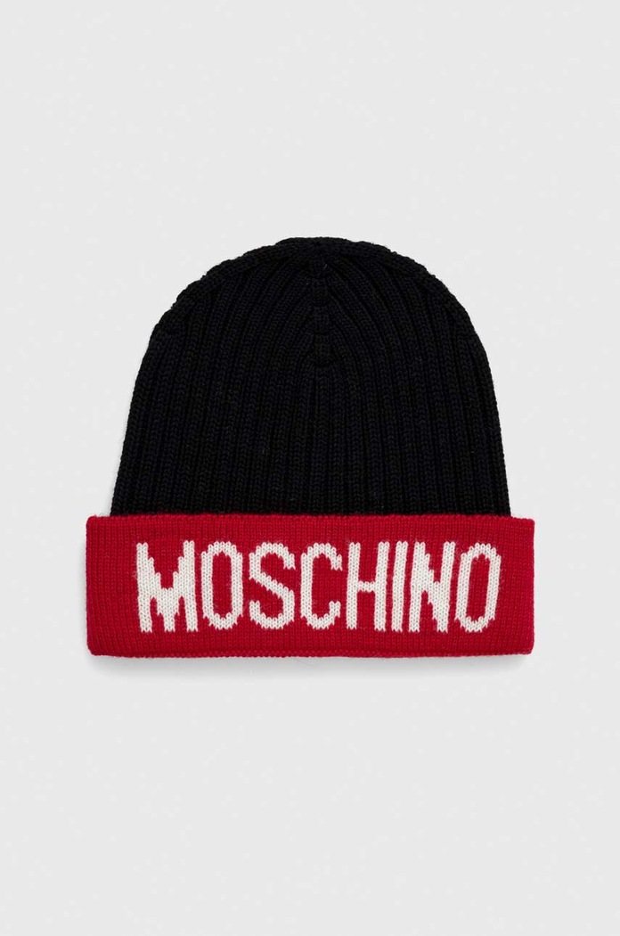 Moschino gyapjú sapka nyomtatásos piros M2994.65373
