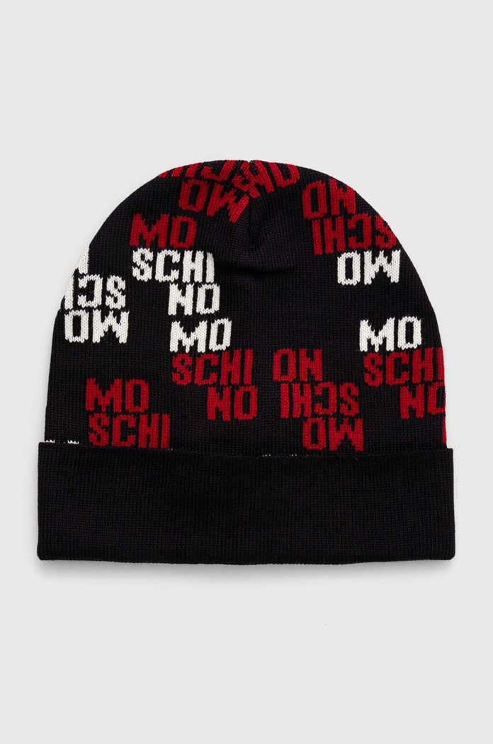 Moschino Czapka wełniana czarny M5748.60098