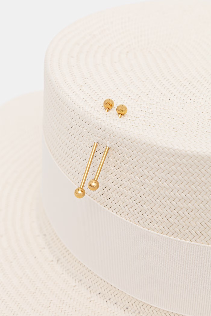 Kapelusz damski pleciony White Canotier LE SH KA headwear WhiteCanotier beżowy