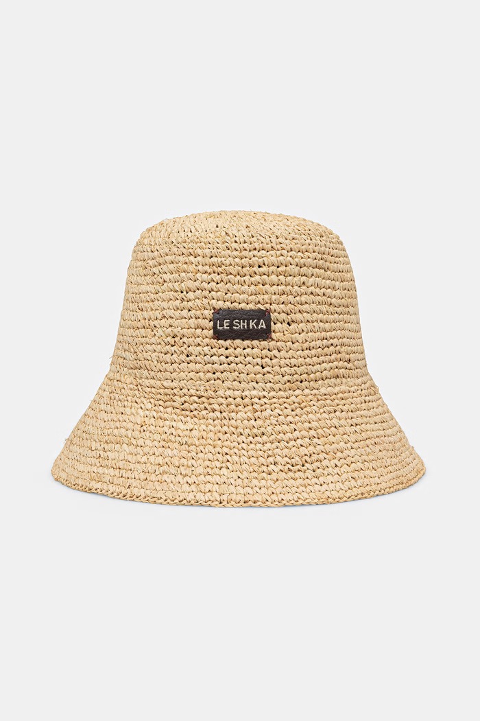 LE SH KA headwear Pălărie de paie pentru femei altele bej BucketHat