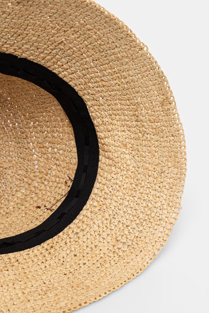 LE SH KA headwear Pălărie de paie pentru femei bej BucketHat