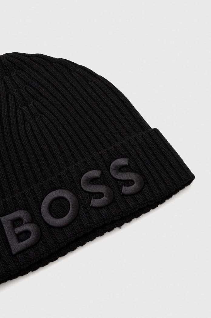 Αξεσουάρ Μάλλινο σκουφί BOSS Gelio-C_Sz40 50497815 μαύρο