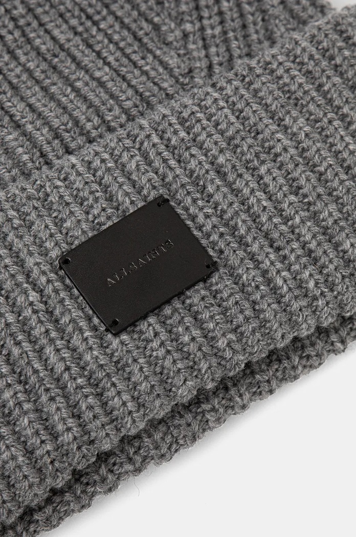 Doplňky Čepice z vlněné směsi AllSaints AS101343 šedá