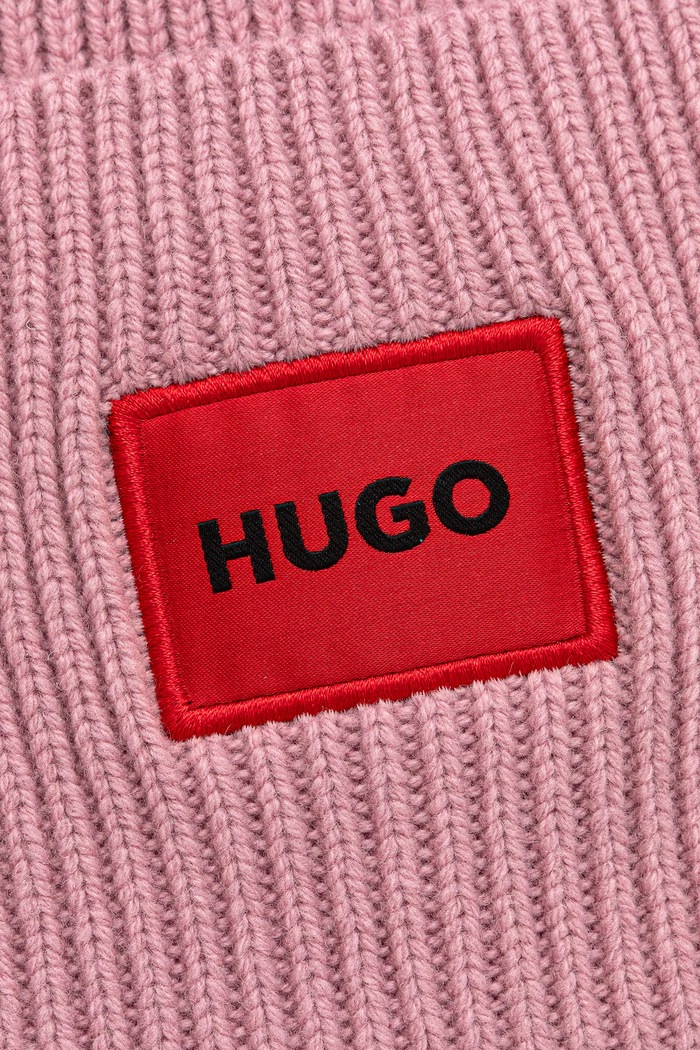 HUGO gyapjú sapka 50502579 rózsaszín AW25