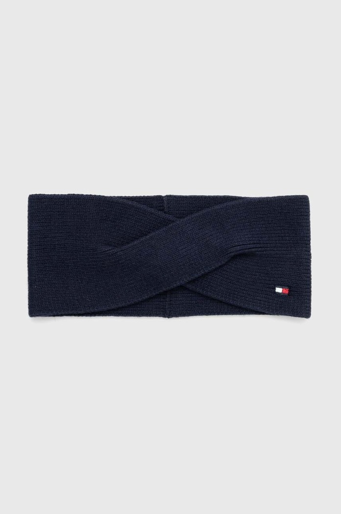 Tommy Hilfiger Čelenka s příměsí kašmíru Tommy Hilfiger námořnická modř AW0AW15312