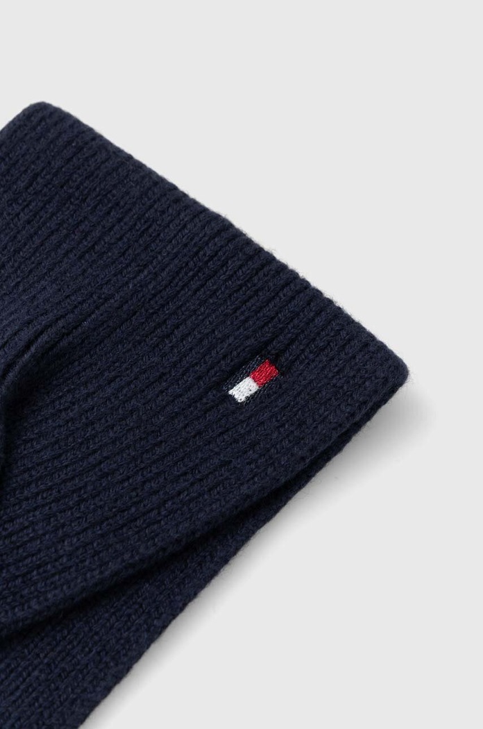 Tommy Hilfiger Čelenka s příměsí kašmíru Tommy Hilfiger AW0AW15312 námořnická modř AW23
