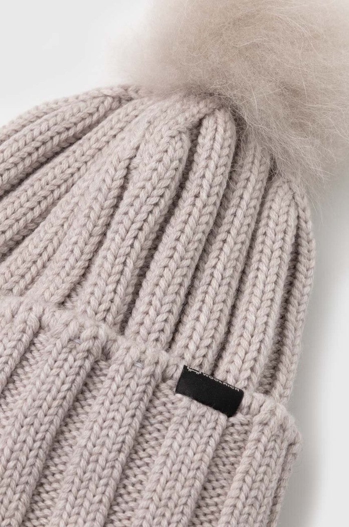 Vunena kapa Woolrich CFWWAC0163FRUF0428 bež AW23