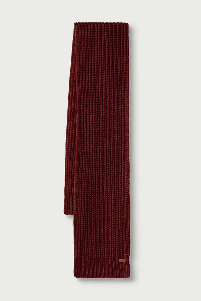 Barbour Czapka i szalik damska LGS0023 bordowy AA00