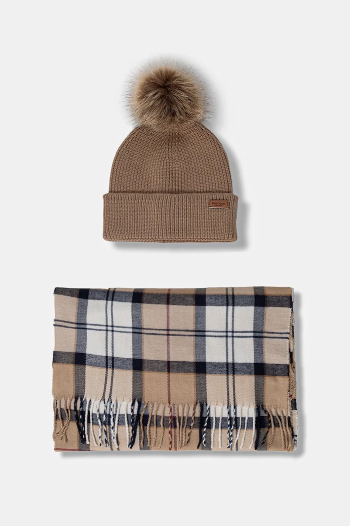 Barbour Set de căciulii pentru femei bej LGS0054