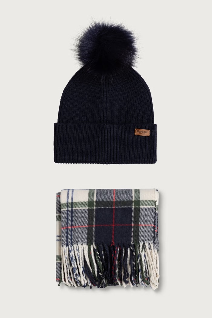 Barbour Komplet damski niebieski LGS0054