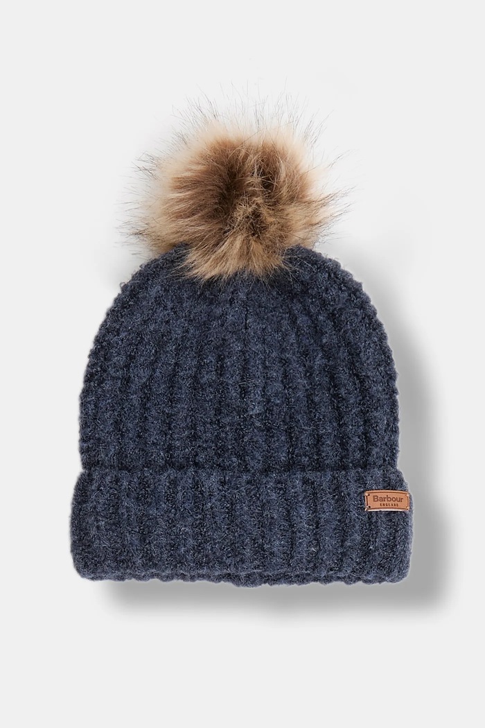 Шапка и шал Barbour LGS0077 тъмносин AA00