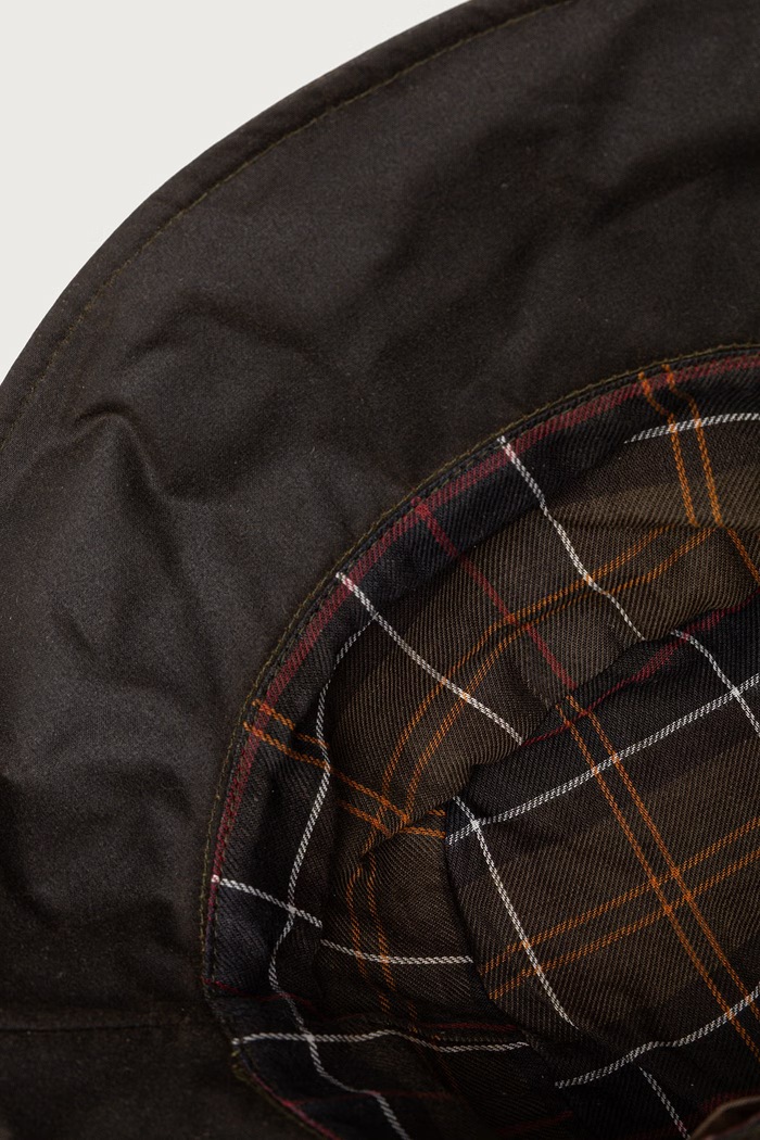 Kapelusz damski bawełniany Barbour LHA0394 zielony
