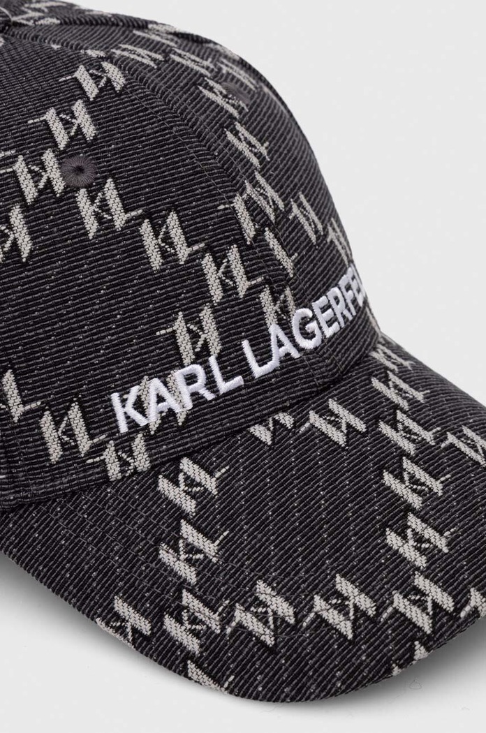 Karl Lagerfeld czapka z daszkiem 236W3408 szary AW23