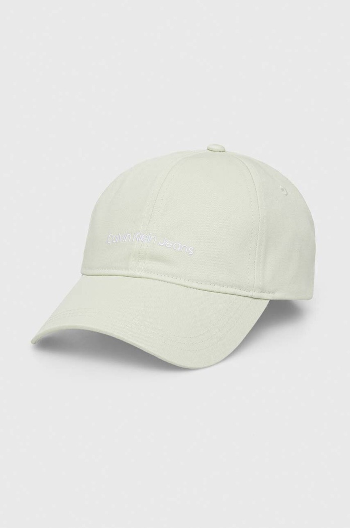 Bavlněná baseballová čepice Calvin Klein Jeans bavlna tyrkysová K60K608849