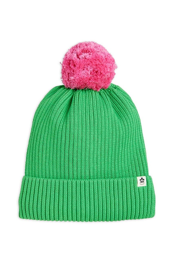 Detská bavlnená čiapka Mini Rodini 2376511675 zelená AW23