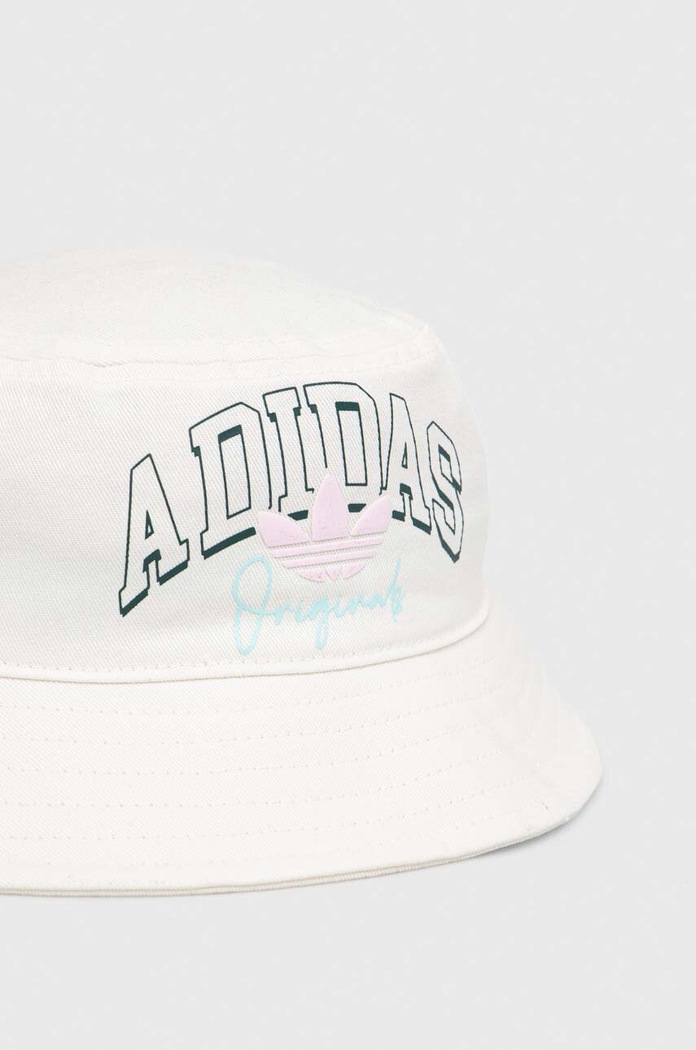adidas Originals kapelusz bawełniany dziecięcy II3360 biały AW23