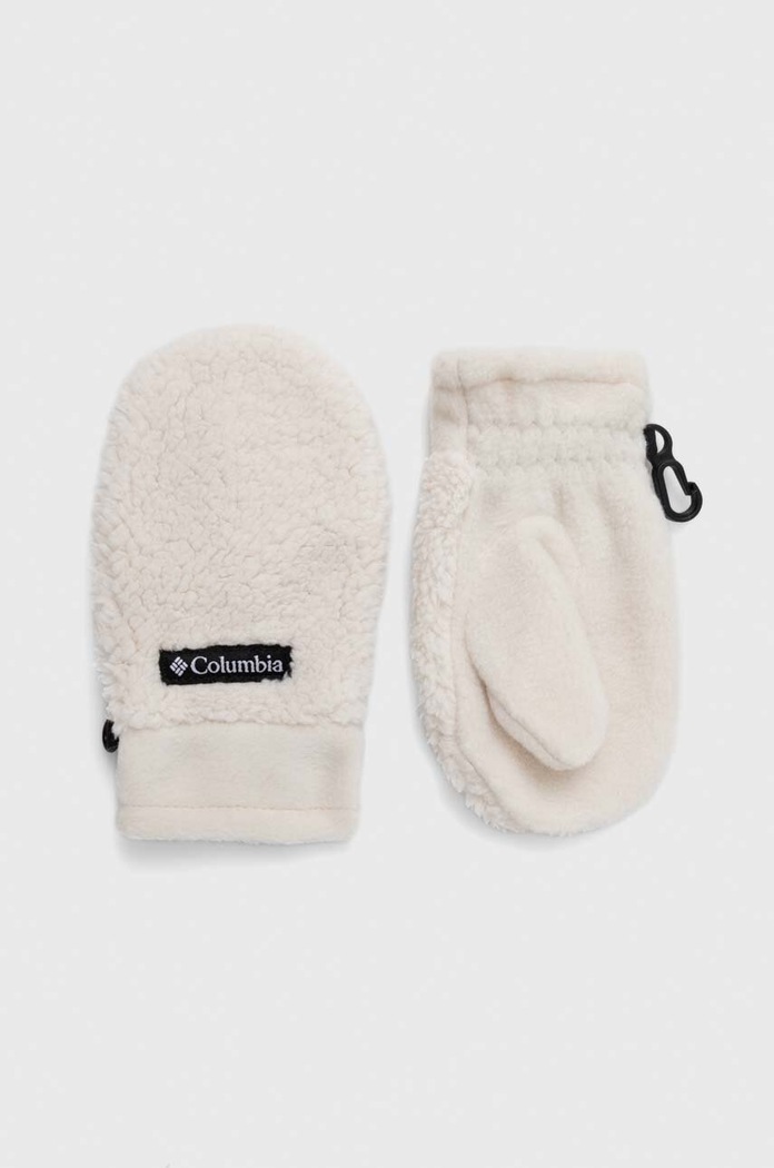 Columbia czapka i rękawiczki dziecięce Youth Rugged Ridge Beani 2053751 beżowy AW23