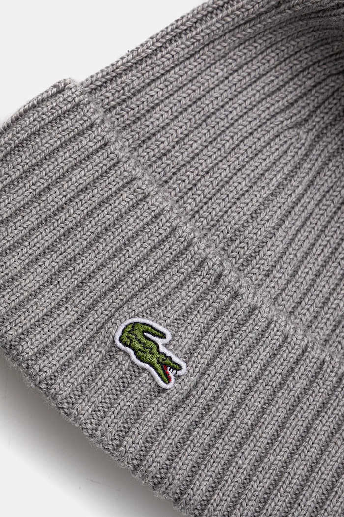 Lacoste czapka wełniana dziecięca RB2569 szary AW24