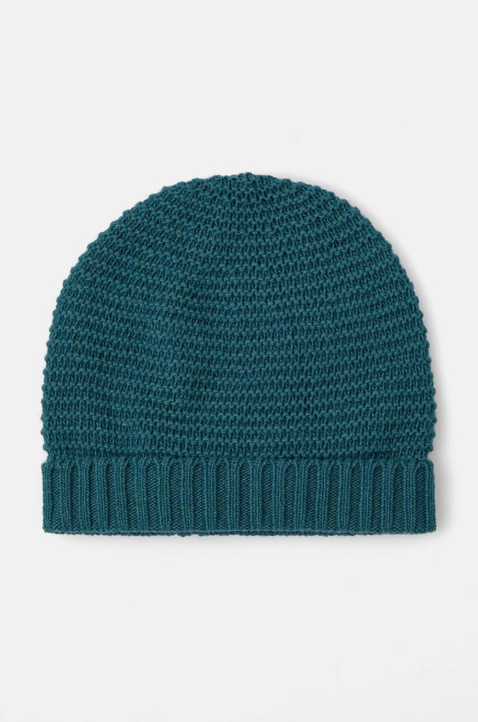 United Colors of Benetton czapka wełniana dziecięca z domieszką wełny zielony 1244GA004.P.SEASONAL