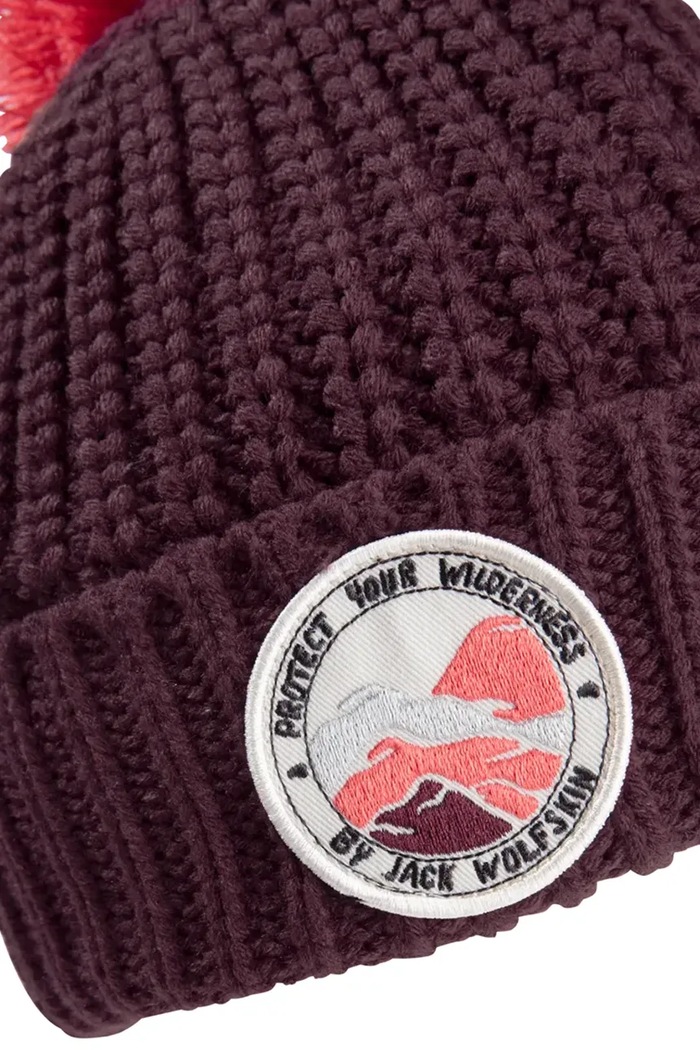 Băieți Jack Wolfskin căciulă copii POMPOM BADGE 1911751 violet