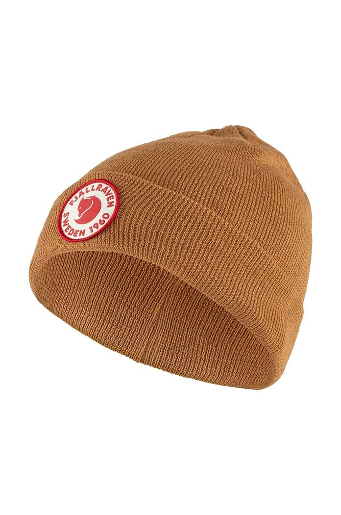 Fjallraven czapka dziecięca Kids 1960 Logo Hat aplikacja żółty F78144.166