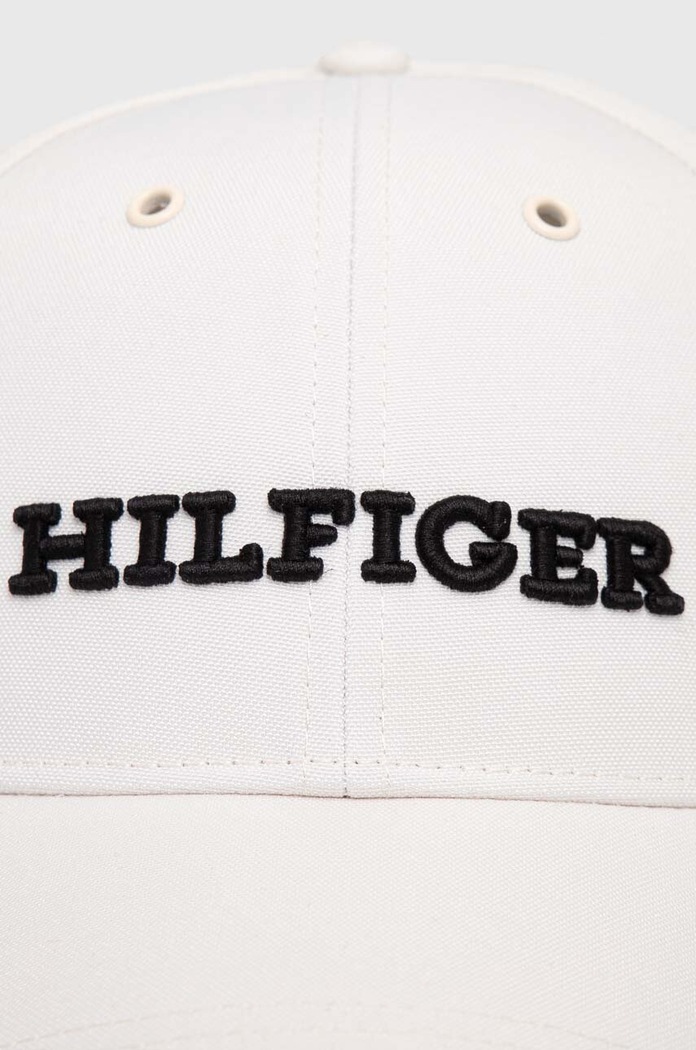 Kapa s šiltom Tommy Hilfiger AM0AM11250 bela AW23