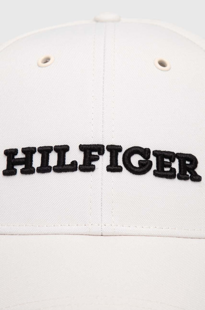 Kapa s šiltom Tommy Hilfiger AM0AM11250 bela AW23