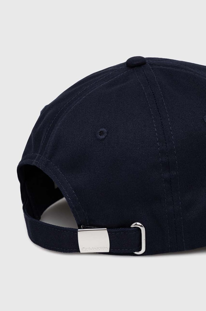 Βαμβακερό καπέλο του μπέιζμπολ Calvin Klein K50K510656 σκούρο μπλε AW23
