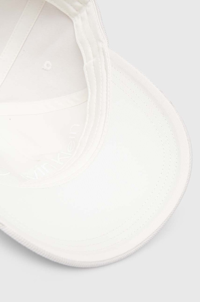 Pamučna kapa sa šiltom Calvin Klein bijela K50K510661
