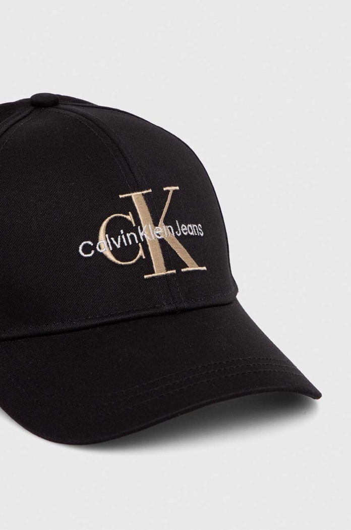 Bavlněná baseballová čepice Calvin Klein Jeans K50K510061 černá SS24
