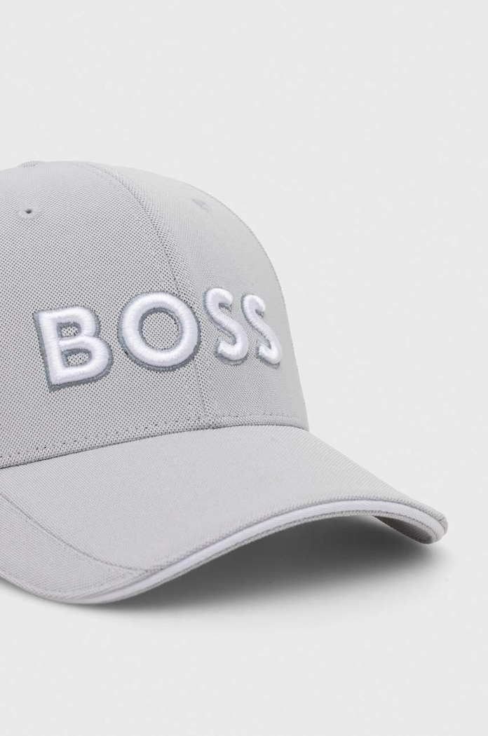 BOSS Green czapka z daszkiem BOSS GREEN 50496291 szary SS24