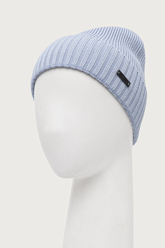 BOSS Czapka męska wełniana Fati 50495306 niebieski AW25