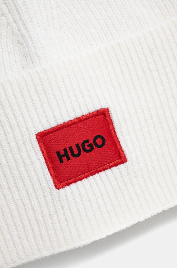 Doplňky Vlněná čepice HUGO Xaff 6 50496011 béžová