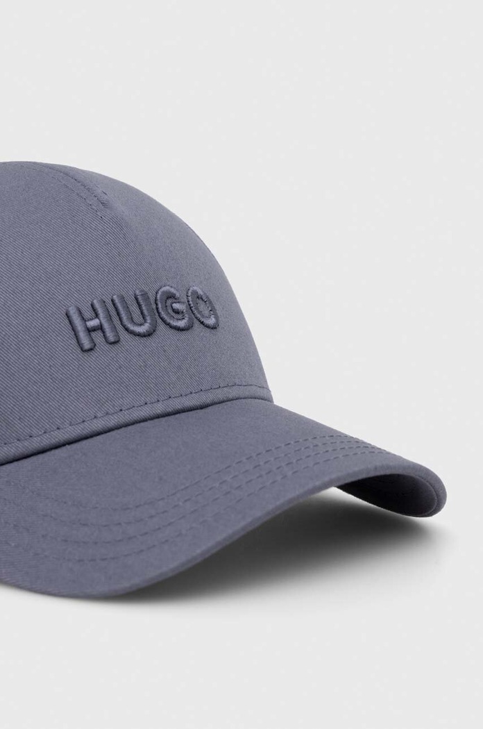 Βαμβακερό καπέλο του μπέιζμπολ HUGO 50496033 μπλε SS24