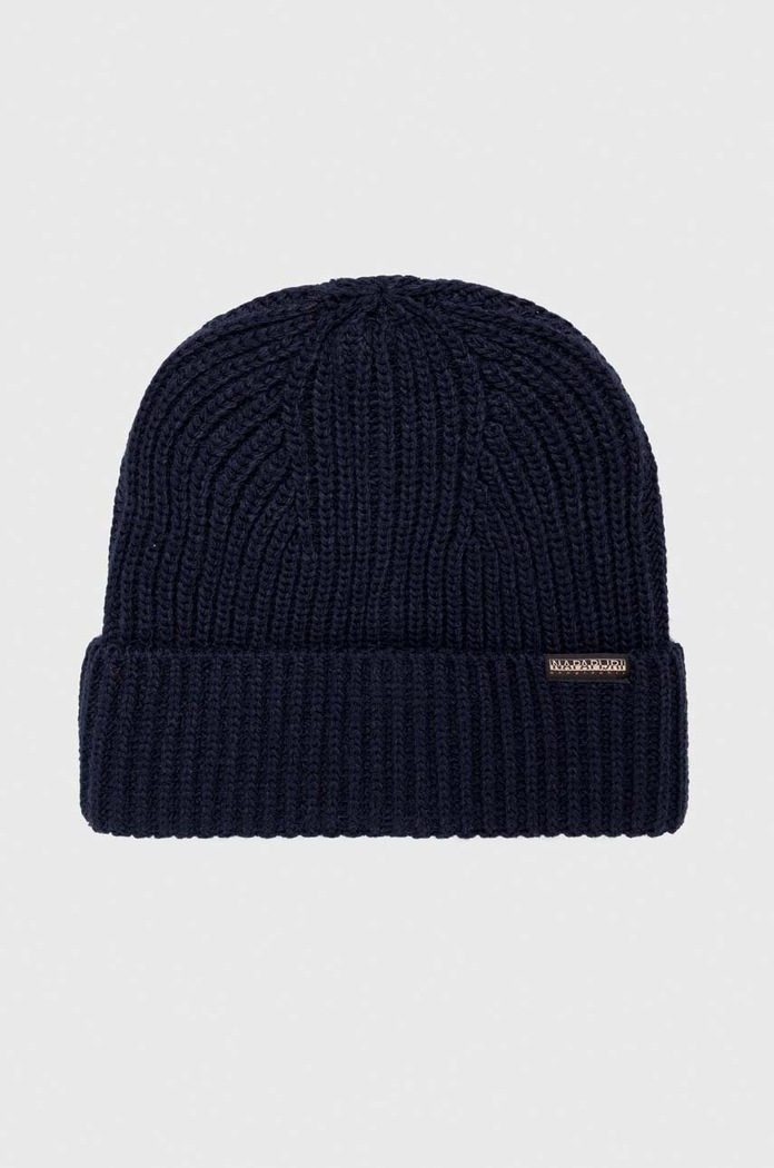 Napapijri berretto a maglia pesante blu navy NP0A4GK81761