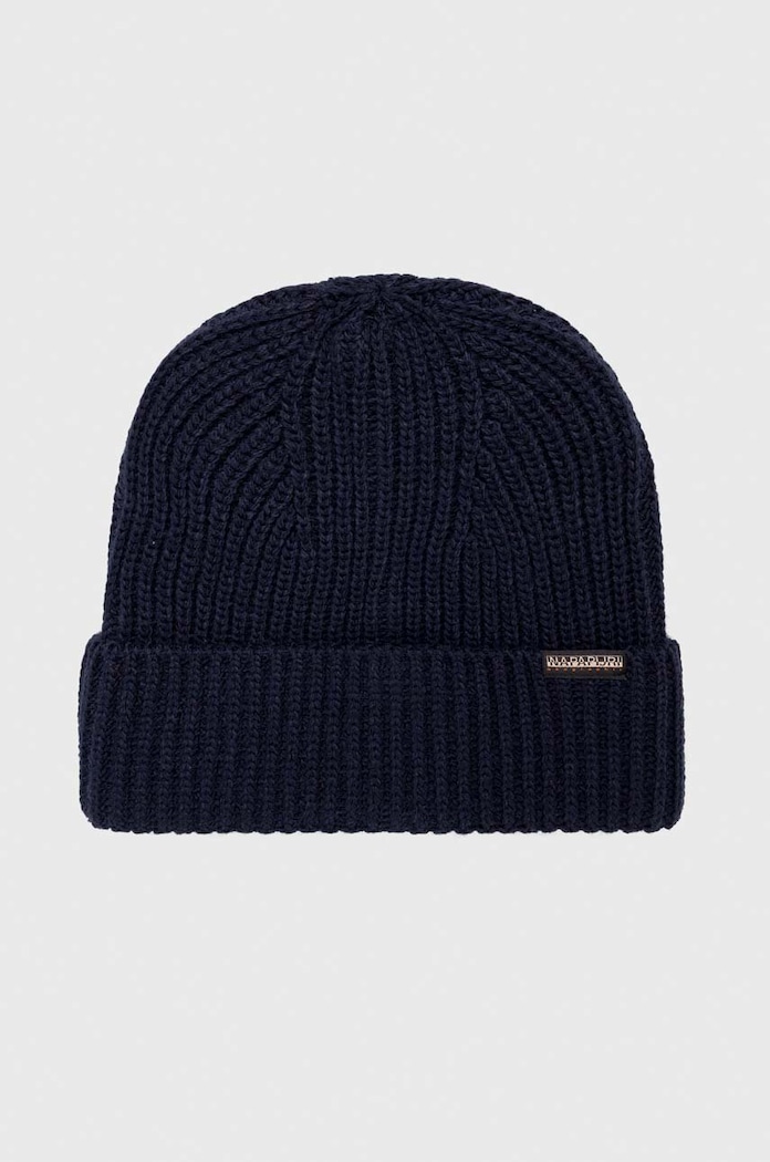 Napapijri berretto a maglia pesante blu navy NP0A4GK81761