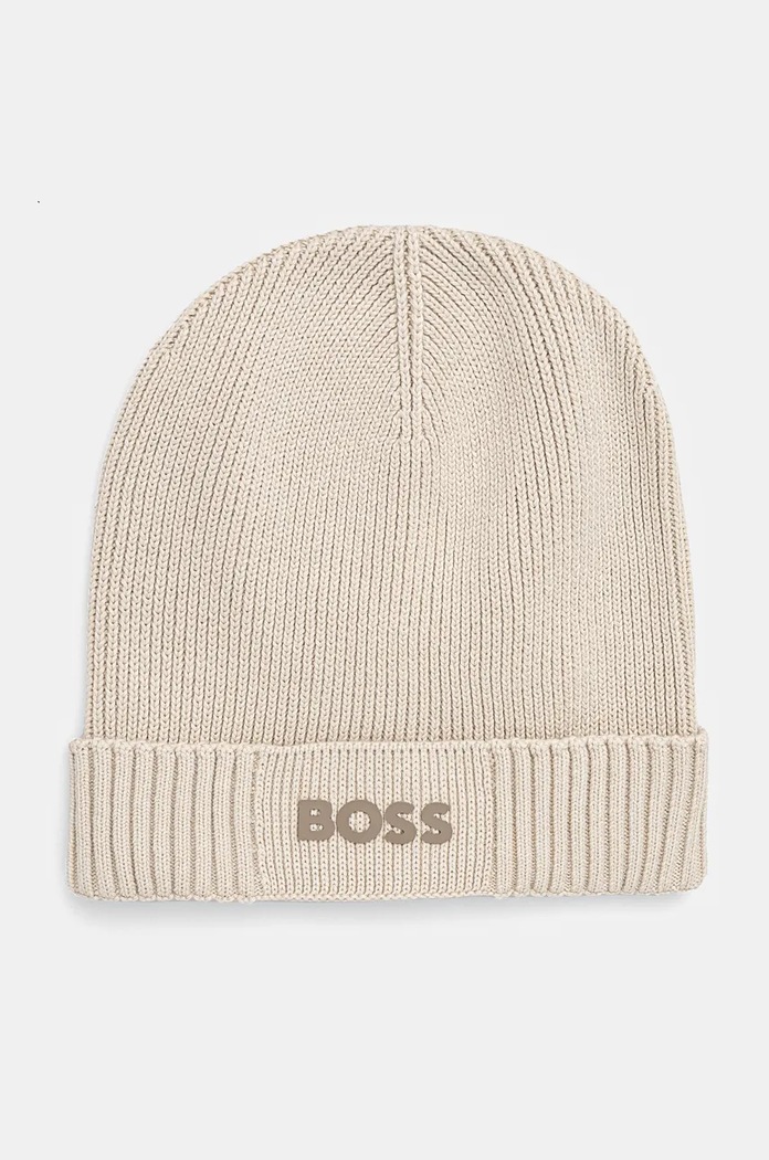 Σκουφί από μείγμα μαλλιού Boss Green BOSS GREEN Gelio-C_Sz40 με μείγμα μαλλιού μπεζ 50499423