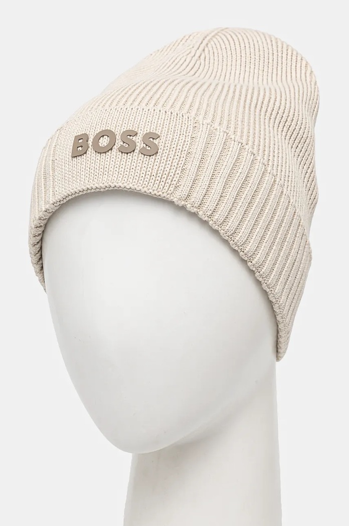 Σκουφί από μείγμα μαλλιού Boss Green BOSS GREEN Gelio-C_Sz40 50499423 μπεζ AW25