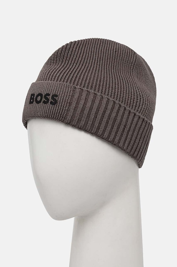 Σκουφί από μείγμα μαλλιού Boss Green BOSS GREEN Gelio-C_Sz40 50499423 γκρί AW25